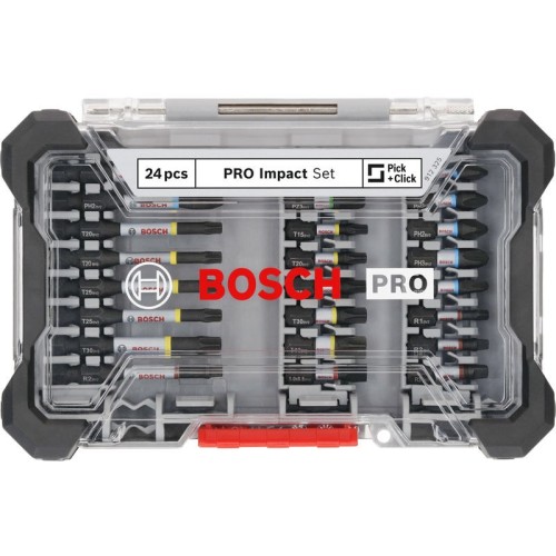 Set de puntas de atornillar PRO Impact, 24 unidades