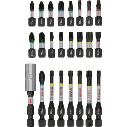 Set de puntas de atornillar PRO Impact, 24 unidades