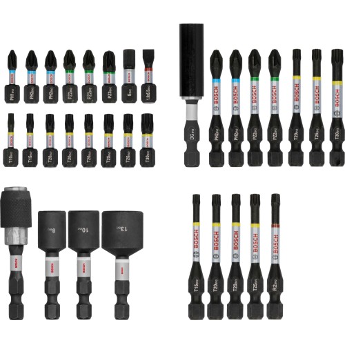 Set de puntas de atornillar PRO Impact, 33 unidades