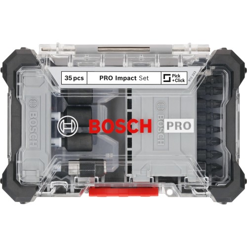 Set de puntas de atornillar PRO Impact, 35 unidades