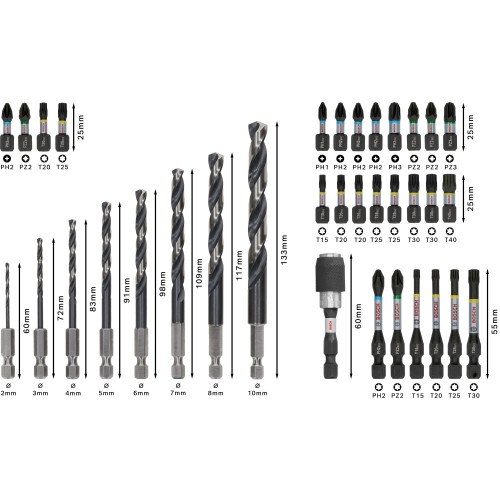 Set PRO Impact Metal, expositor, 6 x 35 uds.