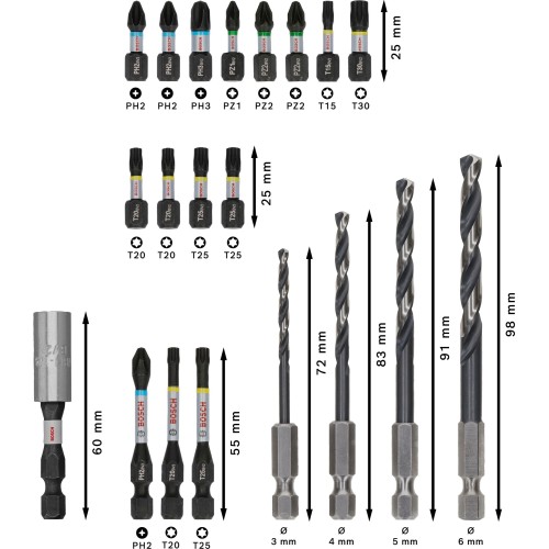 PRO Impact Metal Set, 20 uds.