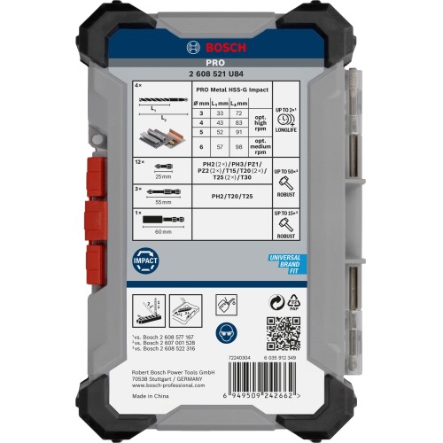PRO Impact Metal Set, 20 uds.