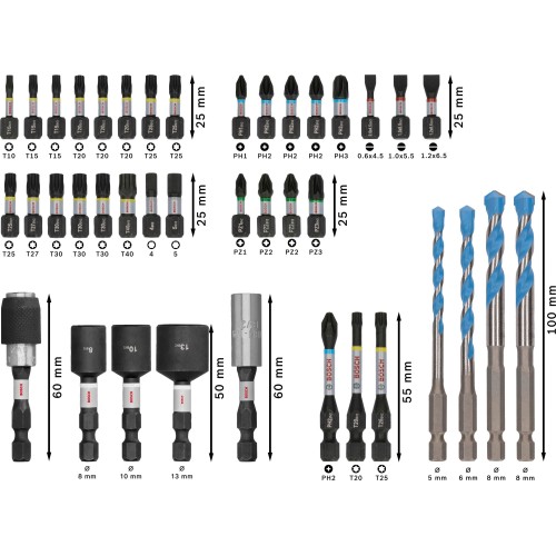 PRO Impact Mixed Set, 40 uds.