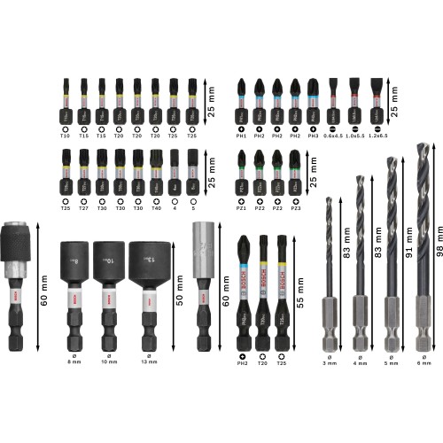 PRO Impact Metal Set, 40 uds.
