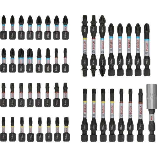 Set de puntas de atornillar PRO Impact, 48 unidades