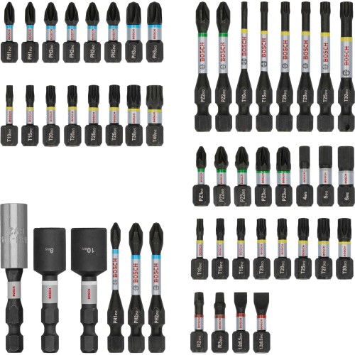 Set de puntas de atornillar PRO Impact, 50 unidades