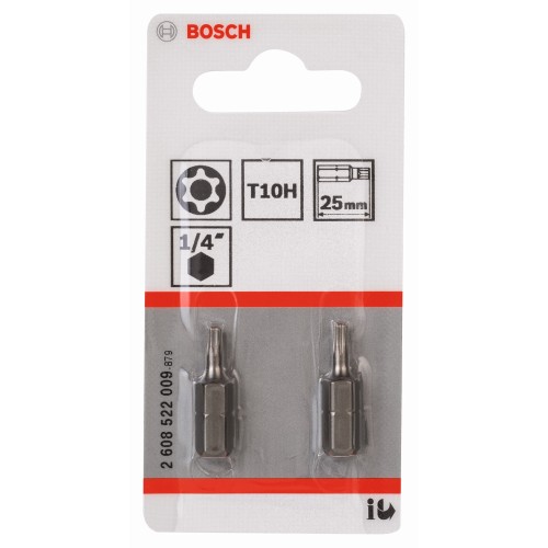 Punta de atornillar T10H Security Torx®, extra dura