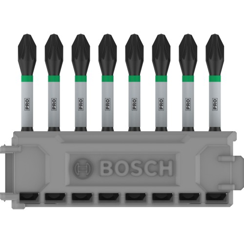 Broca PRO Pozidriv Impact, PZ2, 55 mm, 8 uds.