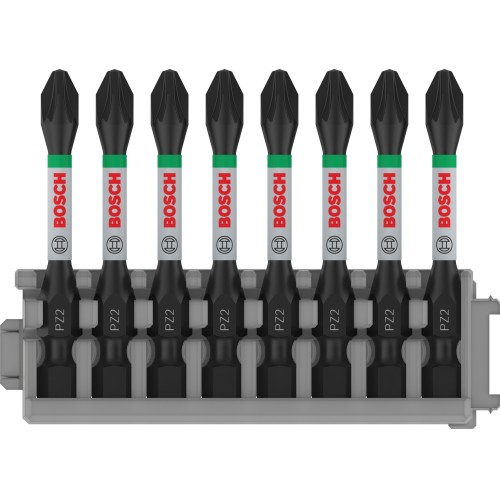 Broca PRO Pozidriv Impact, PZ2, 55 mm, 8 uds.