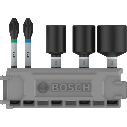 PRO Impact Set con llaves de vaso e índice Pick and Click, PH2x50, PZ2x50, NS8x50, NS10x50, NS13x50 mm, 5 unidades