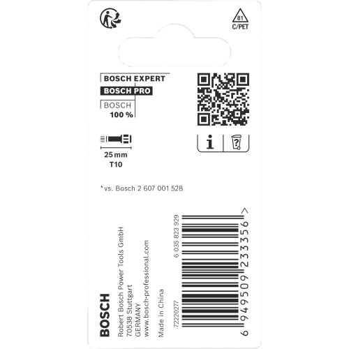 Punta PRO Torx Impact, T10, 25 mm, 2 uds.