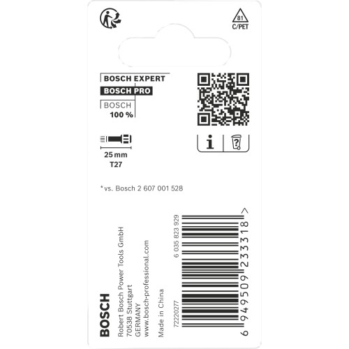 Punta PRO Torx Impact, T27, 25 mm, 2 uds.