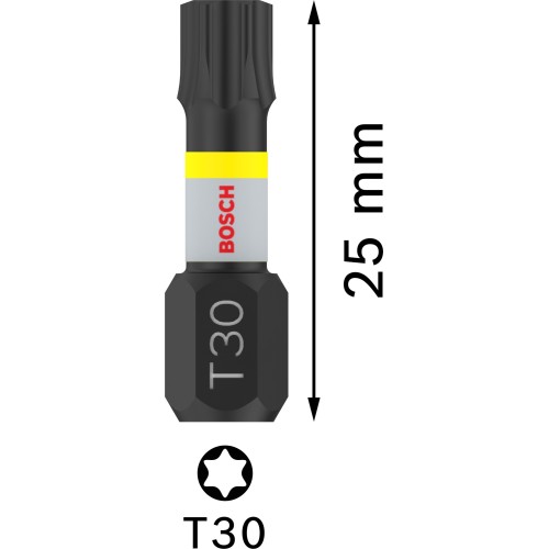 Punta PRO Torx Impact, T30, 25 mm, 2 uds.