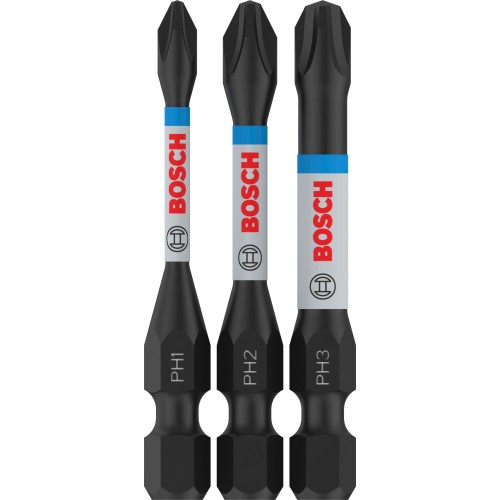 Punta PRO PH Impact, PH1 x 55, PH2 x 55, PH3 x 55 mm, 3 uds.