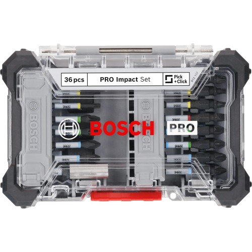 Set de puntas de atornillar PRO Impact, expositor, 6 x 36 uds.