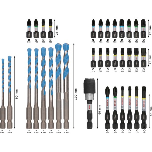 Set mixto PRO Impact, expositor, 6 x 35 uds.
