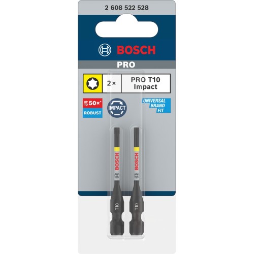 Punta PRO Torx Impact, T10, 55 mm, 2 uds.