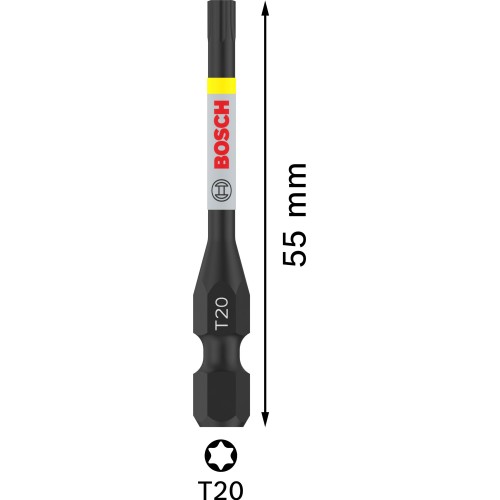 Punta PRO Torx Impact, T20, 55 mm, 2 uds.
