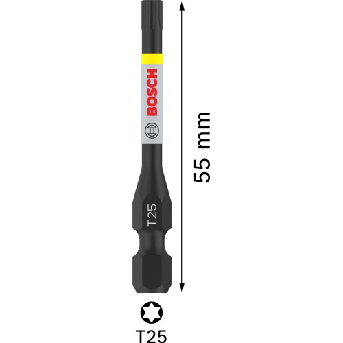 Punta PRO Torx Impact, T25, 55 mm, 2 uds.