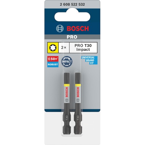 Punta PRO Torx Impact, T30, 55 mm, 2 uds.