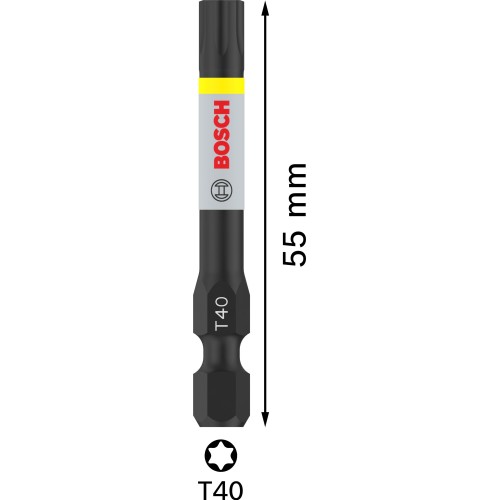 Punta PRO Torx Impact, T40, 55 mm, 2 uds.
