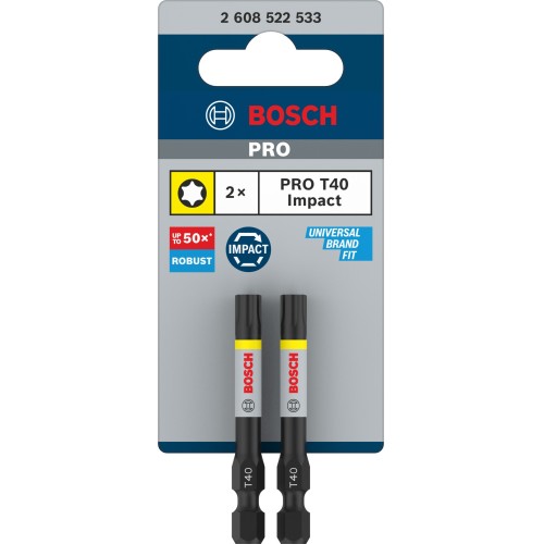 Punta PRO Torx Impact, T40, 55 mm, 2 uds.