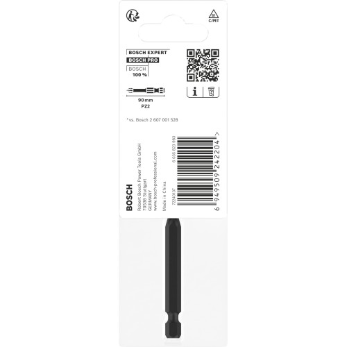 Punta PRO Pozidriv Impact, PZ2, 90 mm