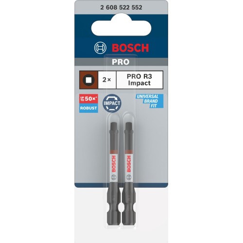 Punta PRO Robertson Impact, R3 55 mm, 2 uds.