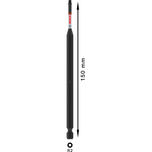 Punta PRO Robertson Impact, R2, 150 mm