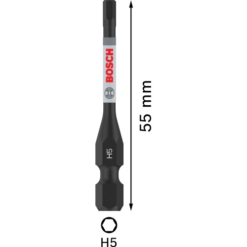 Punta PRO Hex Impact, H5, 55 mm, 2 uds.