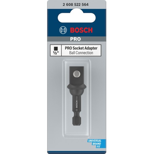PRO Socket Adapter con conexión de bola, 1/2", 50 mm