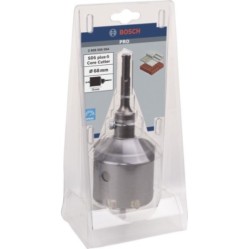 Set de coronas PRO SDS plus-5 Core Cutter, 68 x 54 x 72 mm, 3 unidades