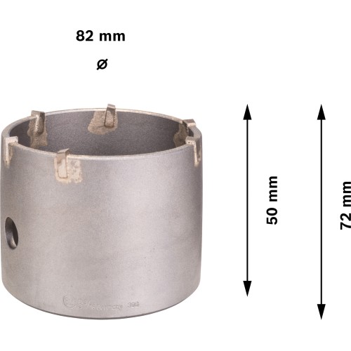 PRO SDS plus-5 Core Cutter, 82 x 50 x 80 mm