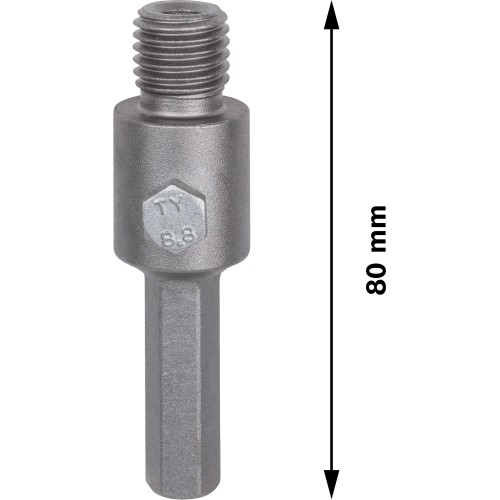 PRO Hex Adapter, M16, 80 mm