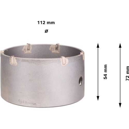 PRO SDS plus-5 Core Cutter, 112 x 50 x 72 mm