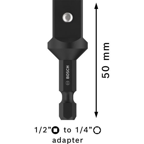 PRO Socket Adapter con conexión de pasador, 1/2", 50 mm