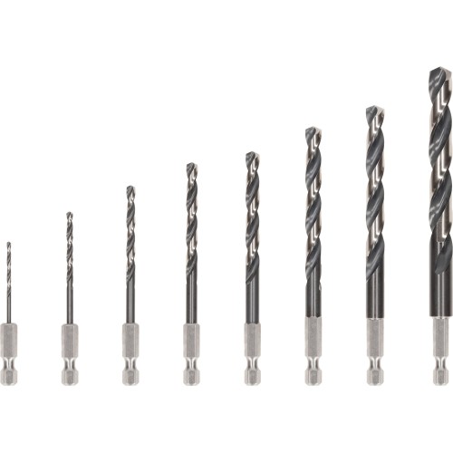 Set de brocas helicoidales PRO Metal HSS-G Impact, 8 uds.