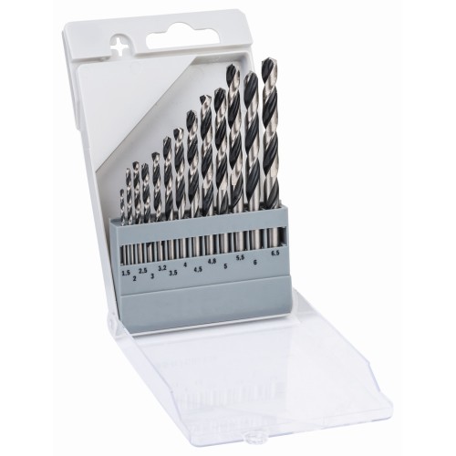 Set de brocas helicoidales HSS PointTeQ, 13 unidades, de 1,5 - 6,5 mm