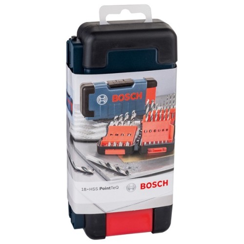 Set Tough Box de 18 brocas helicoidales HSS PointTeQ de 1 - 10 mm