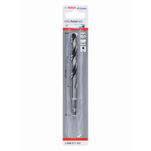Broca hexagonal HSS PointTeQ de 10,0 mm