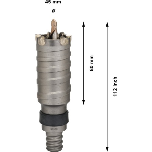 PRO SDS max-5 Core Cutter, 45 x 80 x 112 mm