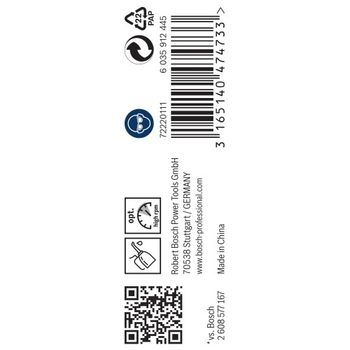 Broca helicoidal PRO Metal HSS-G, longitud estándar, 1,2 x 16 x 38 mm, 10 unidades