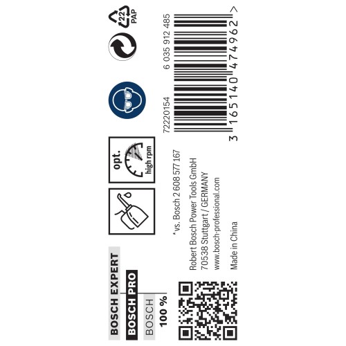 Broca helicoidal PRO Metal HSS-G, longitud estándar, 5,1 x 52 x 86 mm, 10 unidades