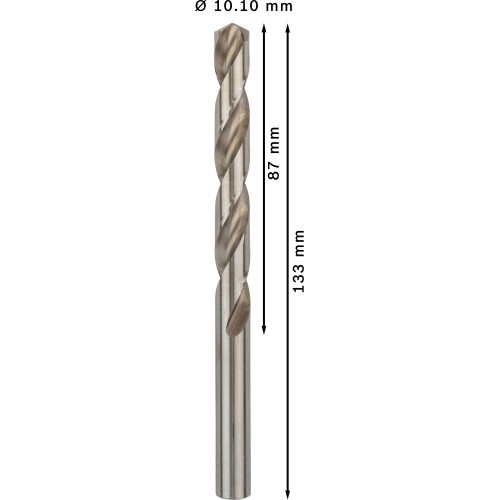 Broca helicoidal PRO Metal HSS-G, longitud estándar, 10,1 x 87 x 133 mm, 5 unidades