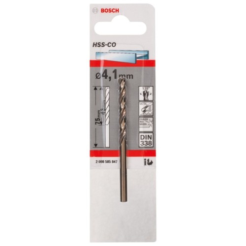 Brocas metálicas HSS-Co, DIN 338