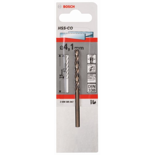 Brocas metálicas HSS-Co, DIN 338