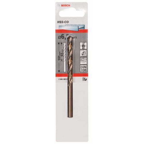 Brocas metálicas HSS-Co, DIN 338