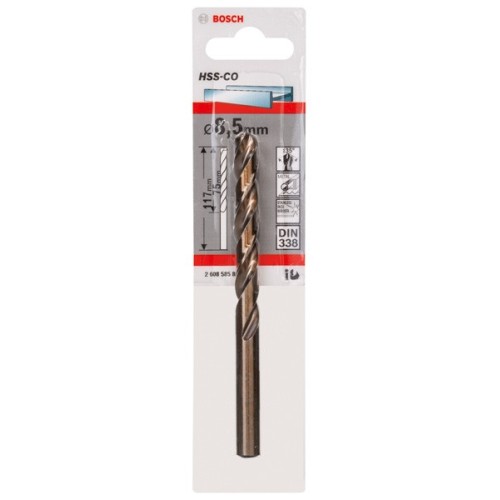 Brocas metálicas HSS-Co, DIN 338