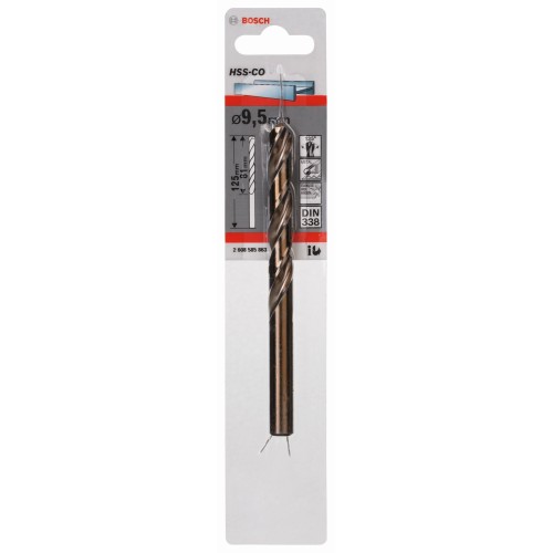 Brocas metálicas HSS-Co, DIN 338